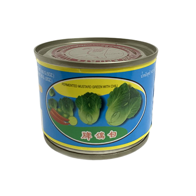PIGEON Canned Fermented Mustard Green With Chilli 140g (Case 48)