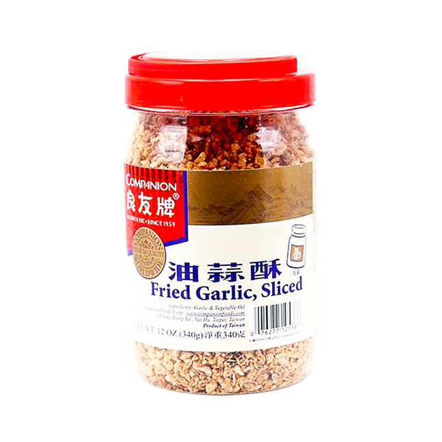 COMPANION Fried Garlic, Sliced 340g (Case 30)