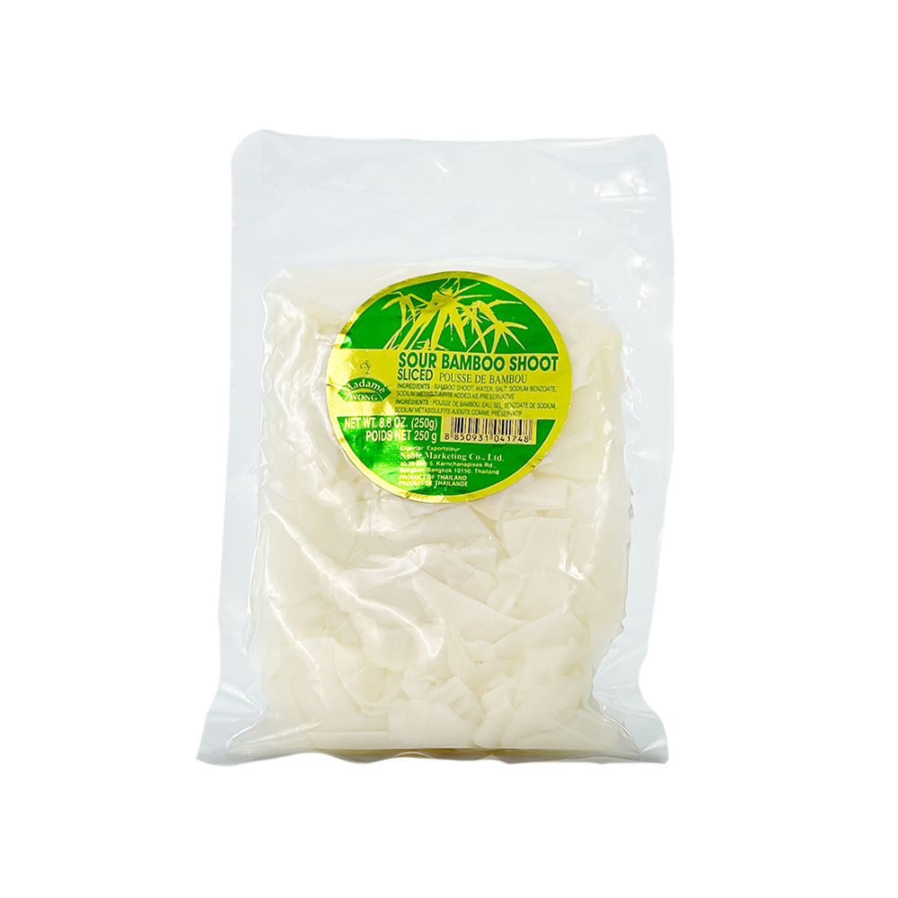 MADAME WONG Sour Bamboo Shoot Sliced 250g (Case 36)