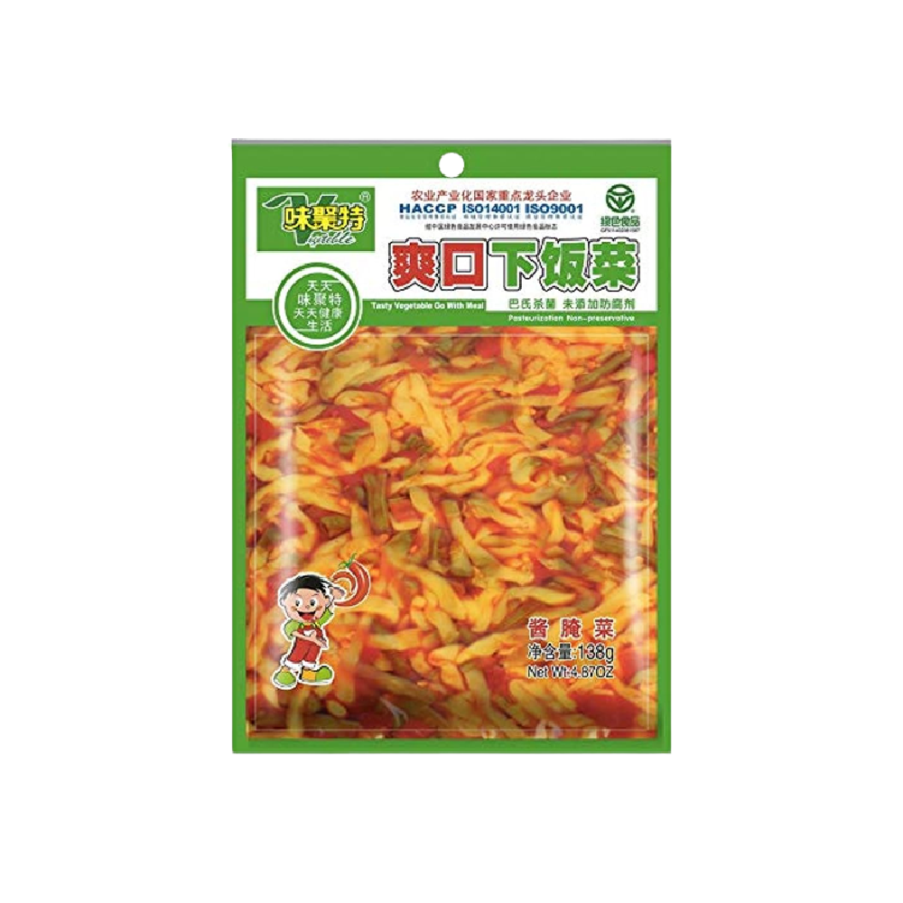 WEIJUTE Tasty Vegetable Go with Meal 138g (Case 40)