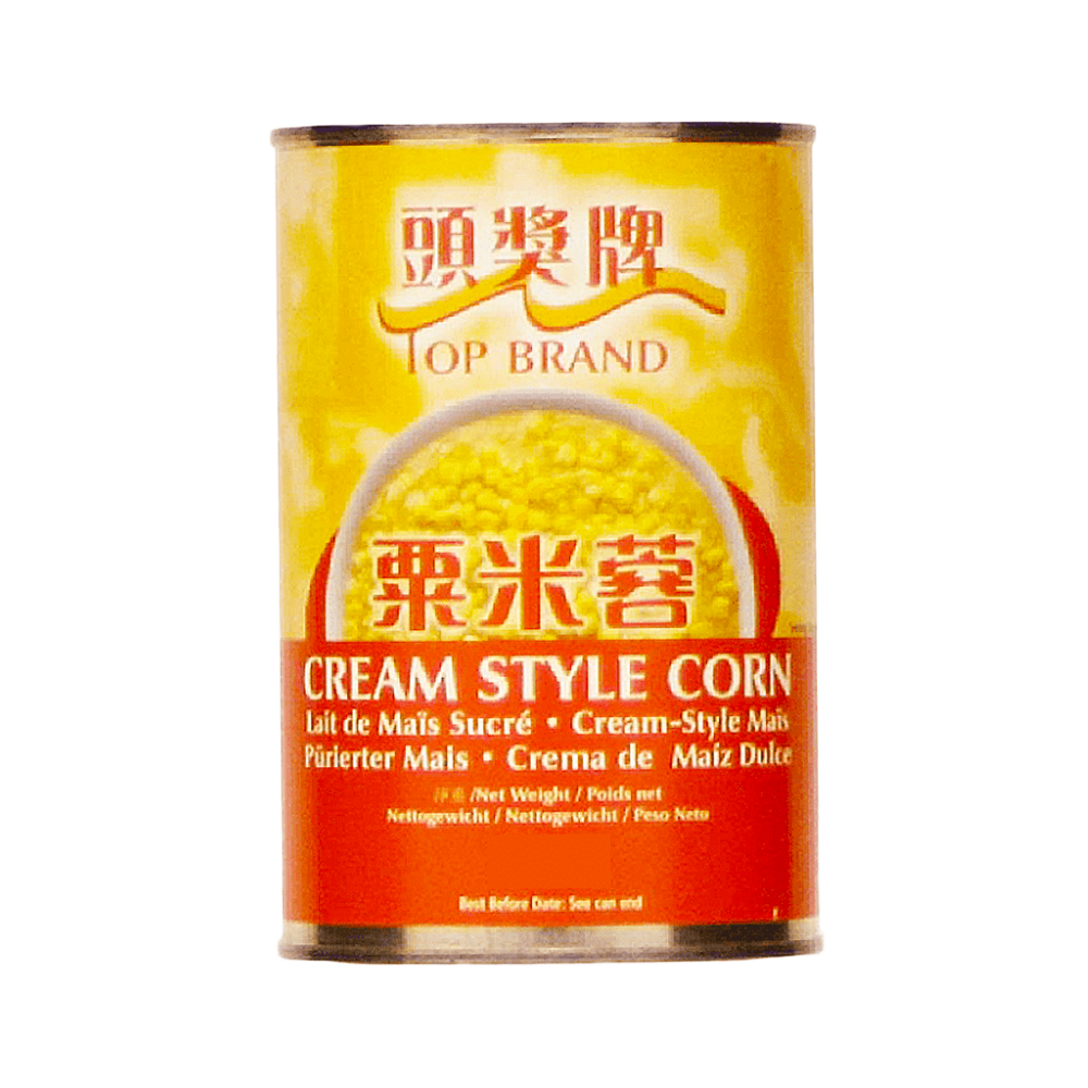 TOP BRAND Cream Style Sweet Corn 418g (Case 12)