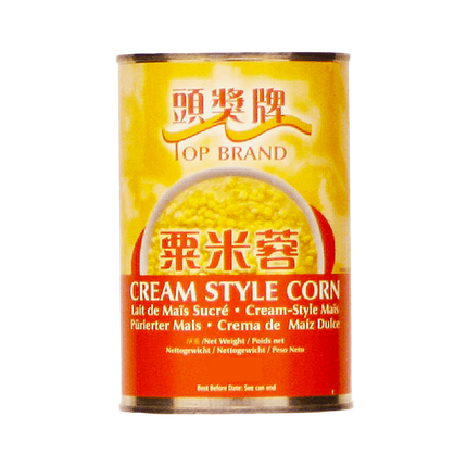 TOP BRAND Cream Style Sweet Corn 418g (Case 12)