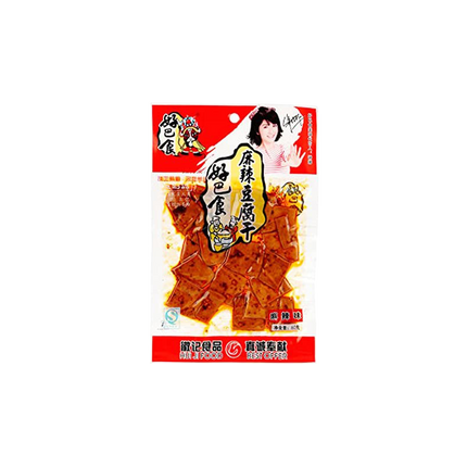 HAO BA SHI Dried Beancurd - Hot 68g (Case 40)