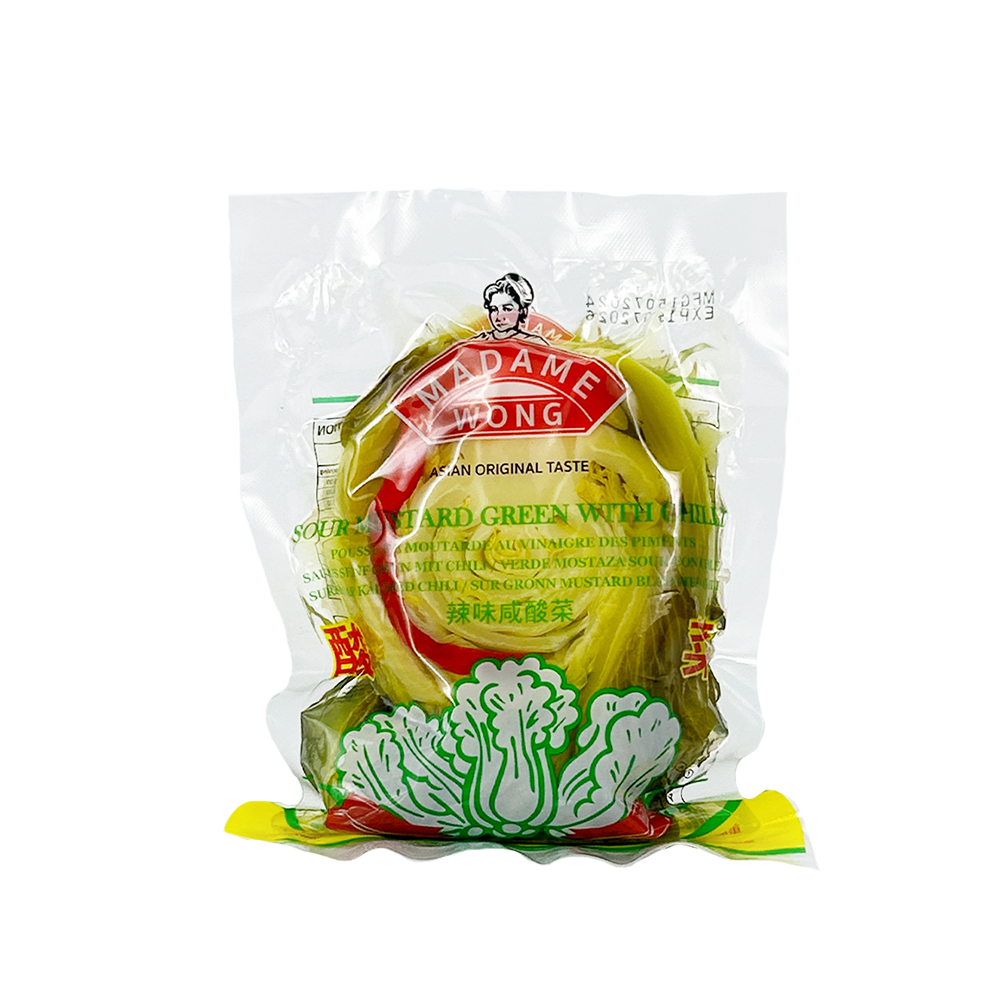 MADAME WONG Pickled Sour Mustard Green With Chilli 300g (Case 36)
