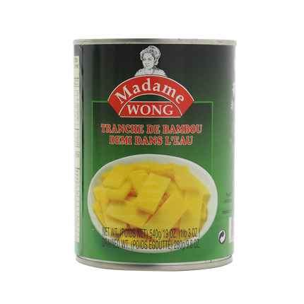 MADAME WONG Canned Bamboo Shoot Slice 540g (Case 24)