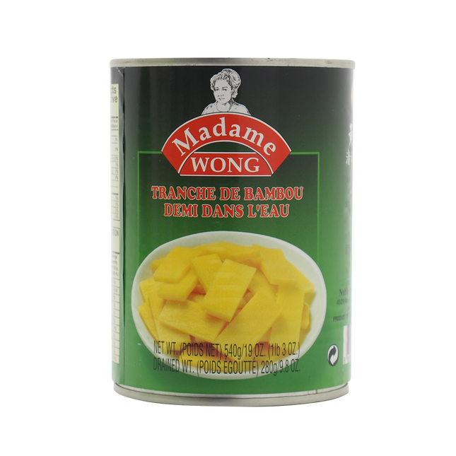 MADAME WONG Canned Bamboo Shoot Slice 540g (Case 24)