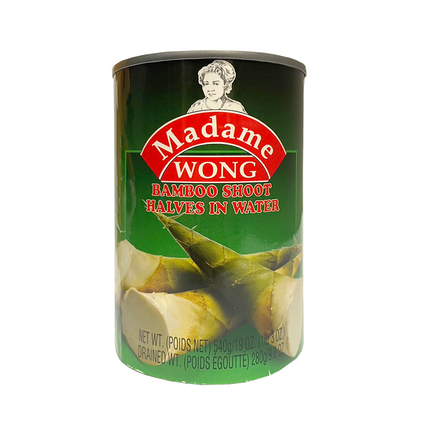 MADAME WONG Canned Bamboo Shoot Halves 540g (Case 24)