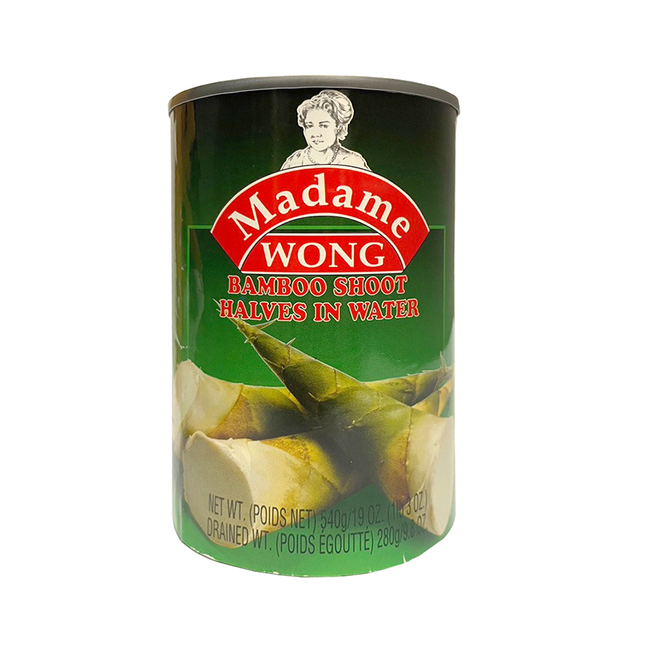 MADAME WONG Canned Bamboo Shoot Halves 540g (Case 24)