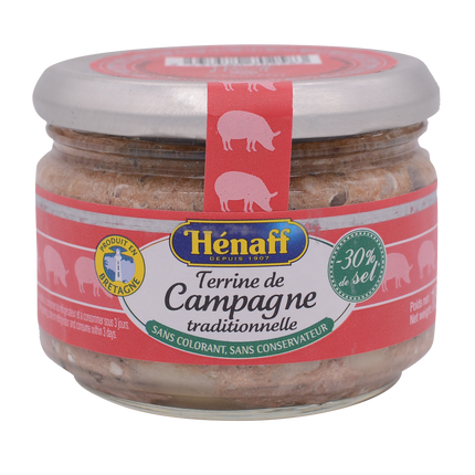 HENAFF Terrine De Campagne Tradditionnelle/ Traditional Country Pate 180g (Case 12)