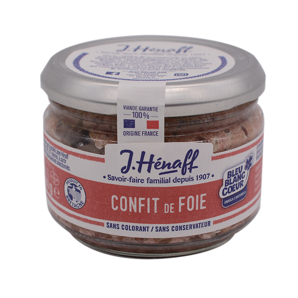 HENAFF Confit De Foie Fine Champagne 180g - Longdan Official