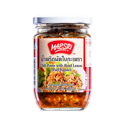 MAE SRI Chilli Paste & Sweet Basil 200g (Case 24)