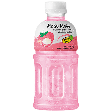 MOGU MOGU Nata De Coco Drink Lychee Flavour 320ml - Longdan Official