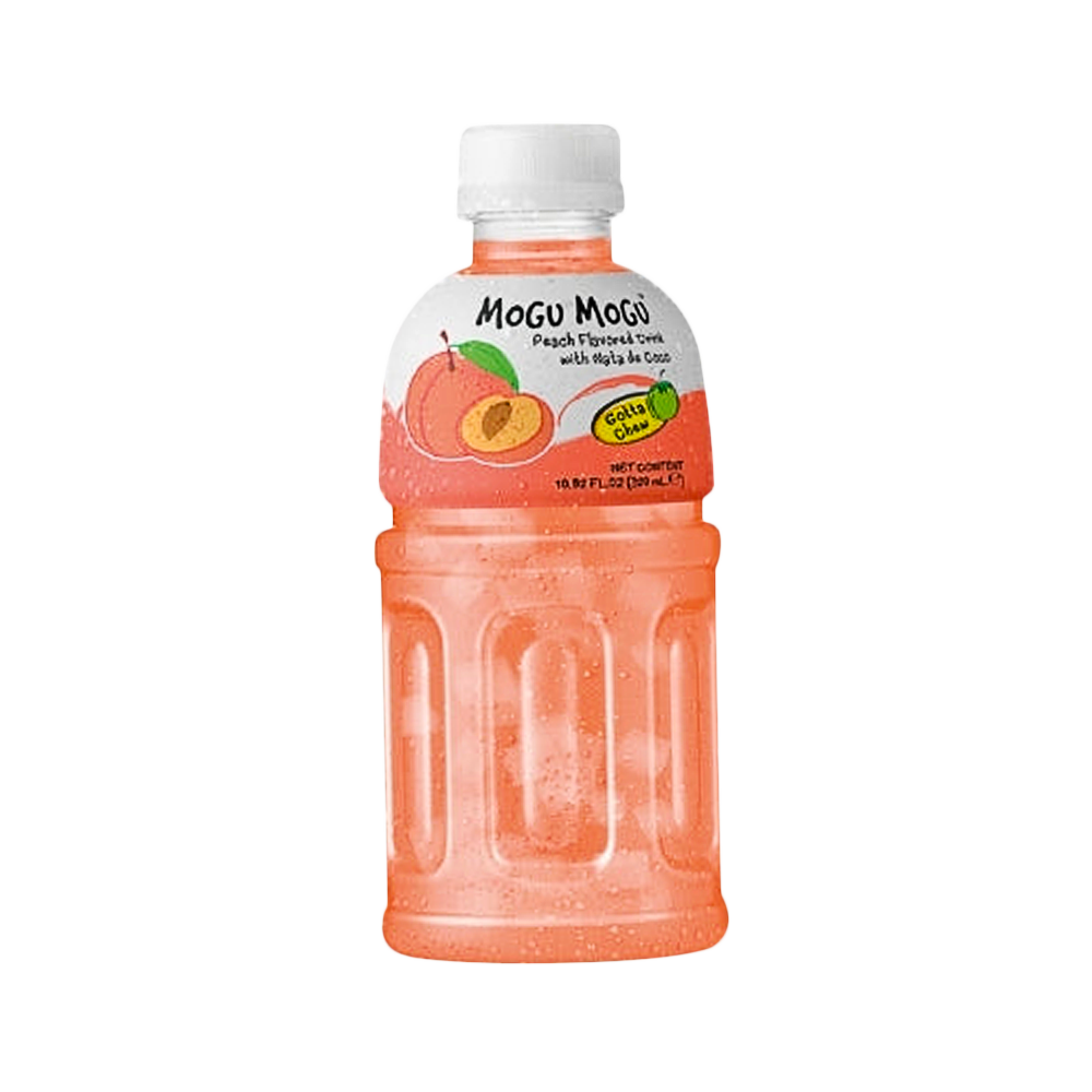 MOGU MOGU Nata De Coco Drink- Peach Flavour 320ml - Longdan Official
