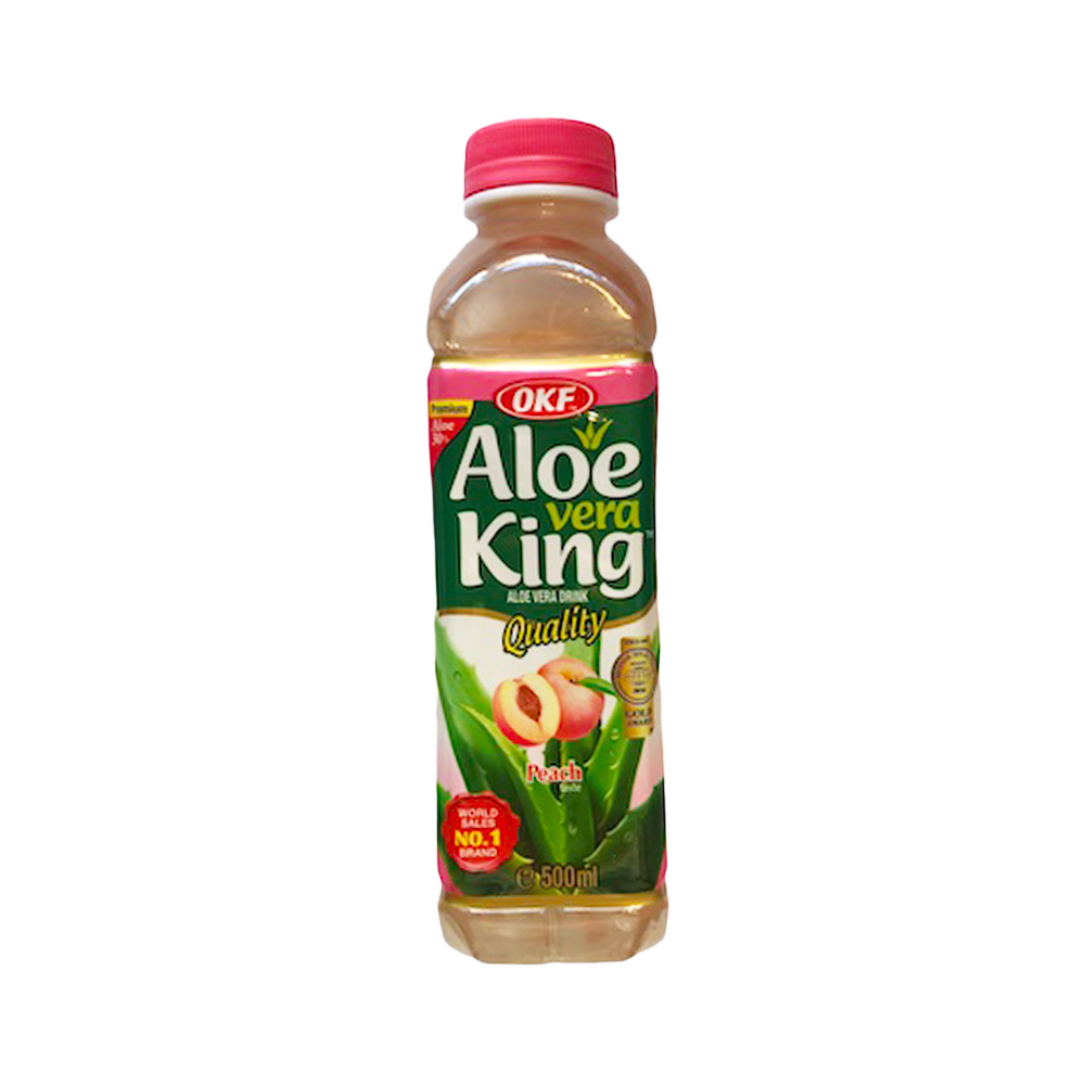 OKF Aloe Vera Juice Peach 500ml (Case 20)