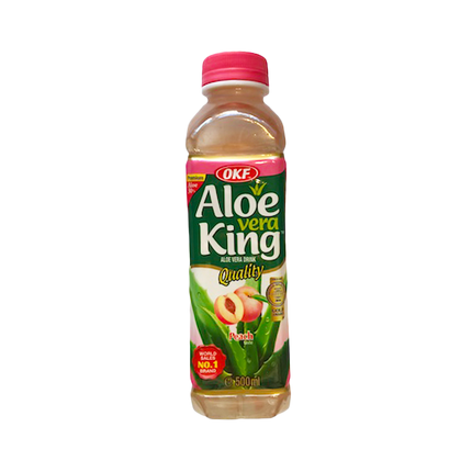 OKF Aloe Vera Juice Peach 500ml (Case 20)