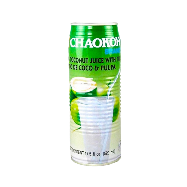 CHAOKOH Young Coconut Juice With Pulp 520ml - Longdan Official