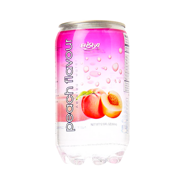 ELISHA AERATED Water Peach Flv 350ml - Longdan Official