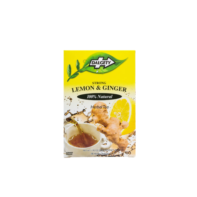 DALGETY Lemon & Ginger Tea 54g (Case 6)