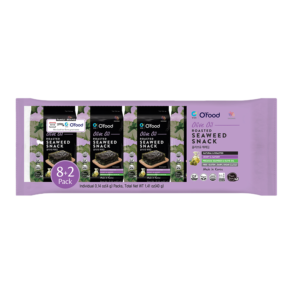 DS O'FOOD Seasoned Seaweed Olive 4g (Case 10)