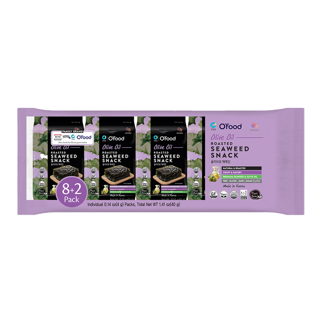 DS O'FOOD Seasoned Seaweed Olive 4g (Case 80)