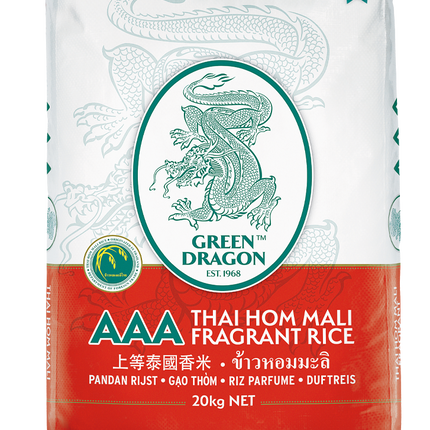 GREEN DRAGON Thai Fragrant Rice 20kg (Unit)