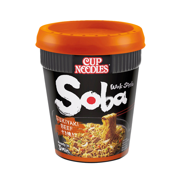 NISSIN Soba Cup Beef Sukiyaki 89g (Case 8)
