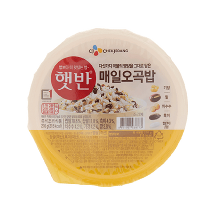 CHEIL JEDANG Bibigo Microwavable 5grains Rice (Hat-Ban) 210g (Case 24)