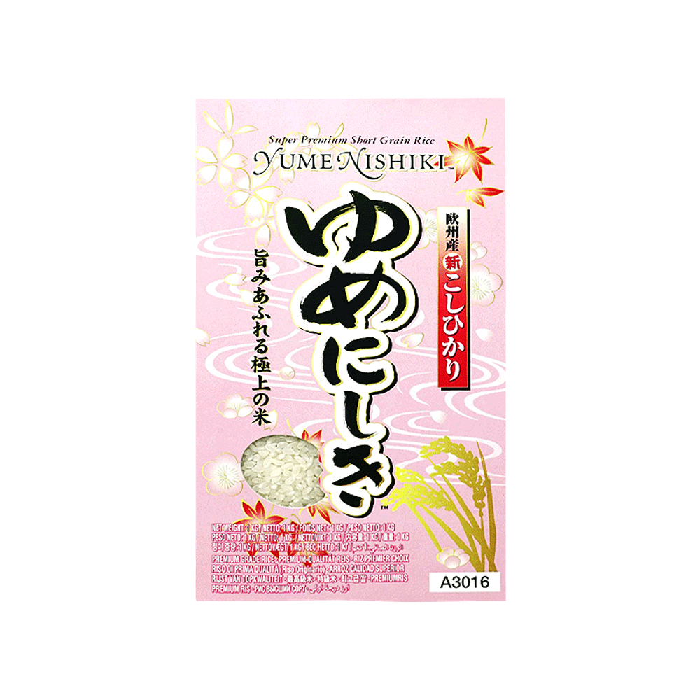 YUME NISHIKI Short Grain Rice 1kg - Longdan Official