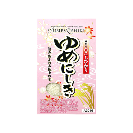 YUME NISHIKI Short Grain Rice 1kg - Longdan Official