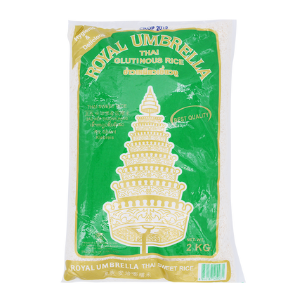 Royal Umbrella Thai Glutinous Rice 2kg - Longdan Online Supermarket
