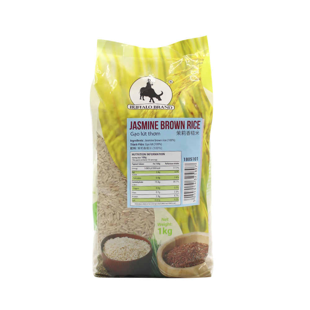 Longdan Jasmine Brown Rice 1kg (Case 10)