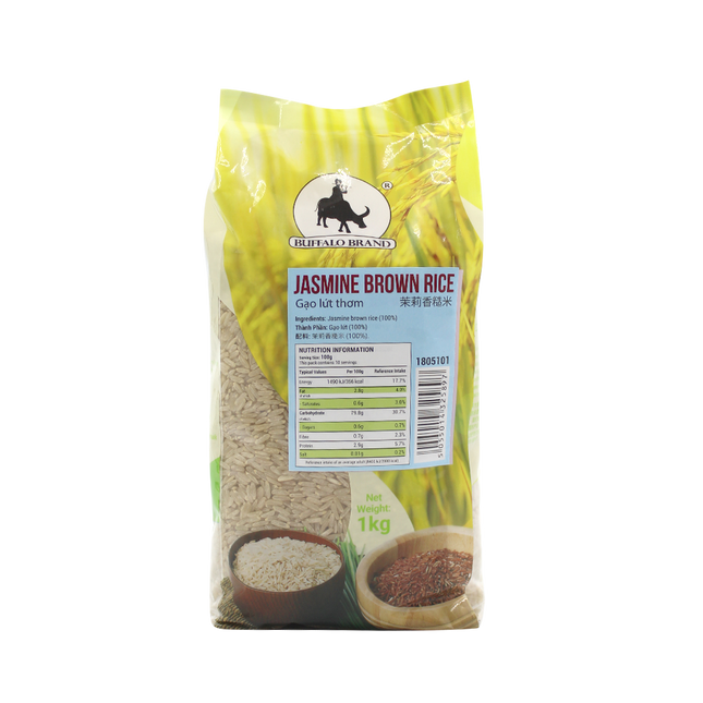 Longdan Jasmine Brown Rice 1kg (Case 10)
