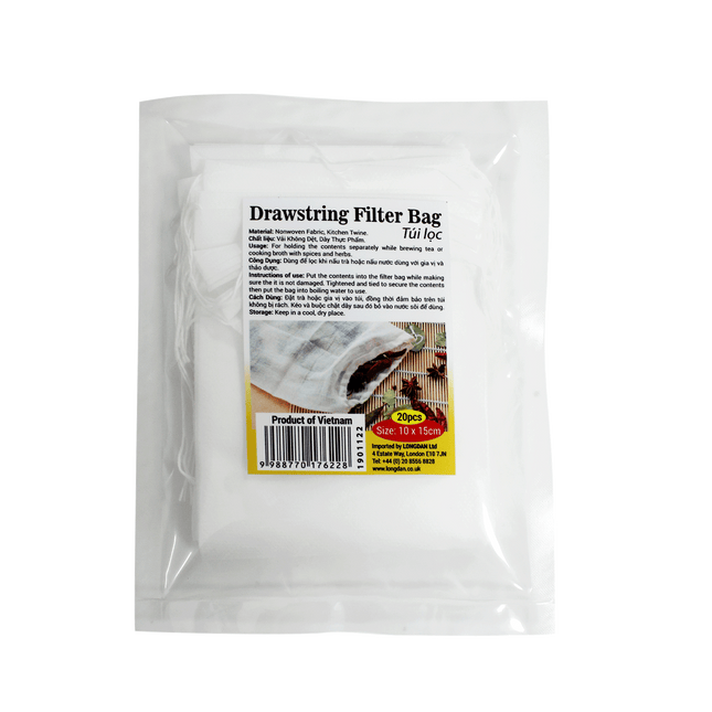 Longdan Drawstring Filter Bag 10cm x 15cm (20pcs) - Longdan Online Supermarket
