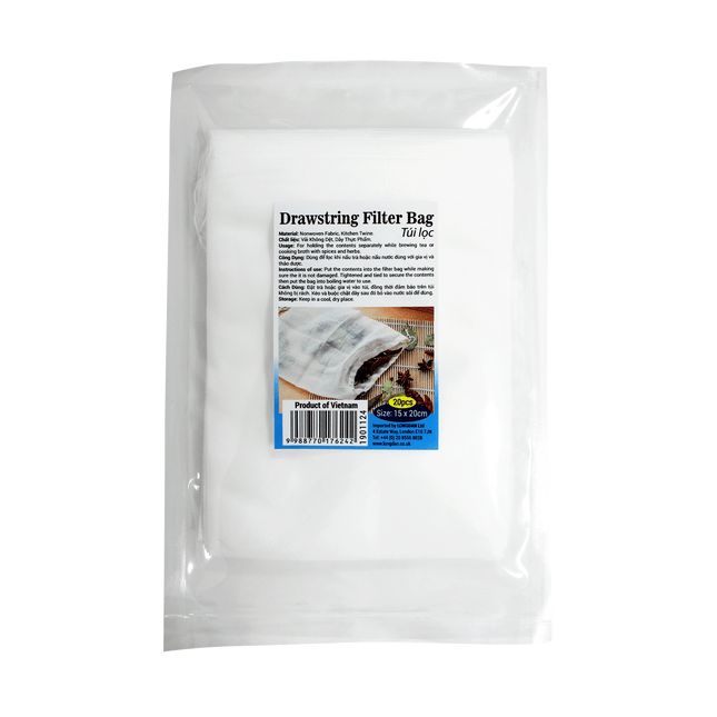 Longdan Drawstring Filter Bag 15cm x 20cm (20pcs) - Longdan Online Supermarket