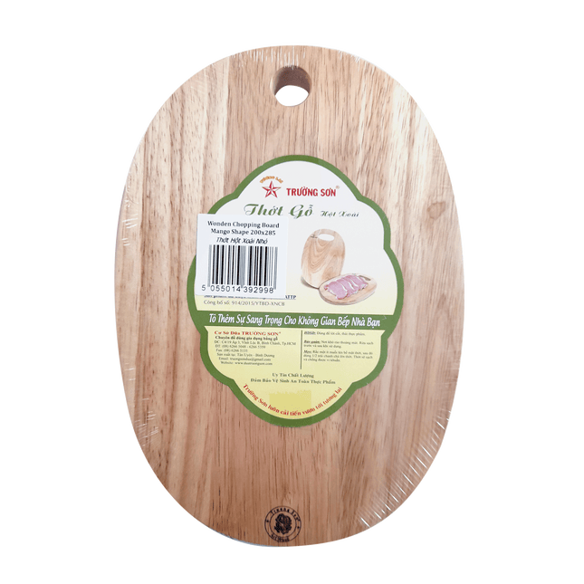 Truong Son Wooden Chopping Board - Mango Shape 200x285 - Longdan Online Supermarket