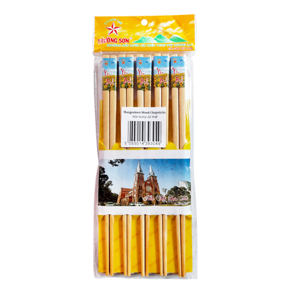 TS Mangosteen Wood Chopsticks (Case 50)