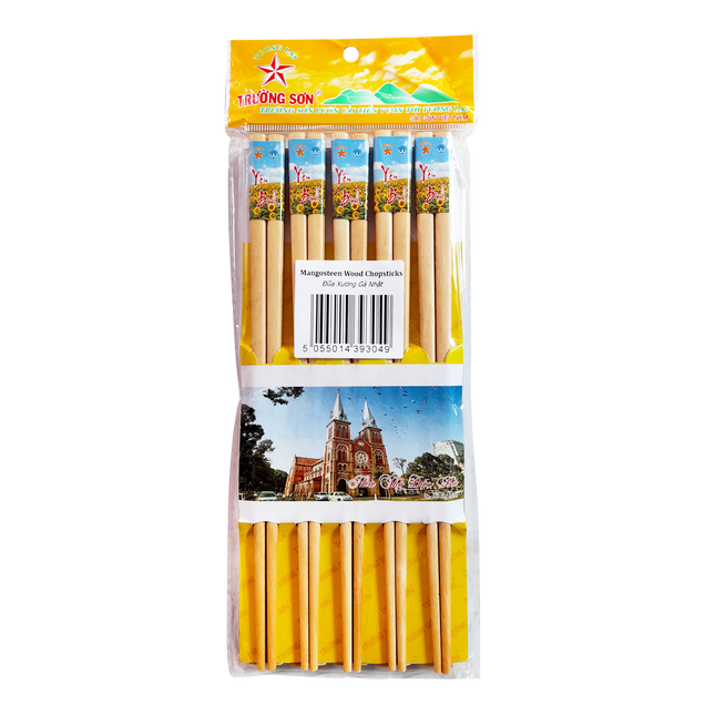 TS Mangosteen Wood Chopsticks (Case 50)