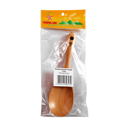 Truong Son Wooden Oval Rice Paddle 21cm (11) - Longdan Online Supermarket