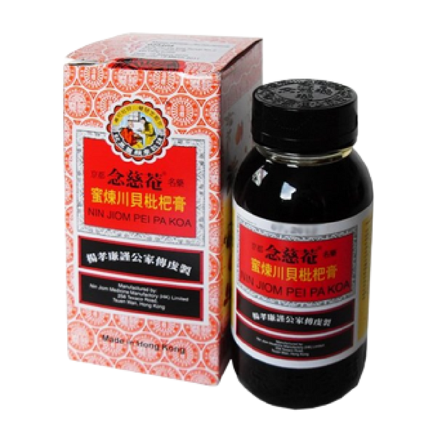 NIN JIOM Pei Pa Koa (Herbal Cough & Throat Syrup) No.2 150ml - Longdan Official