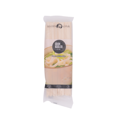 Golden Lotus Nudler, Udon noodles 200g - Longdan Online Supermarket
