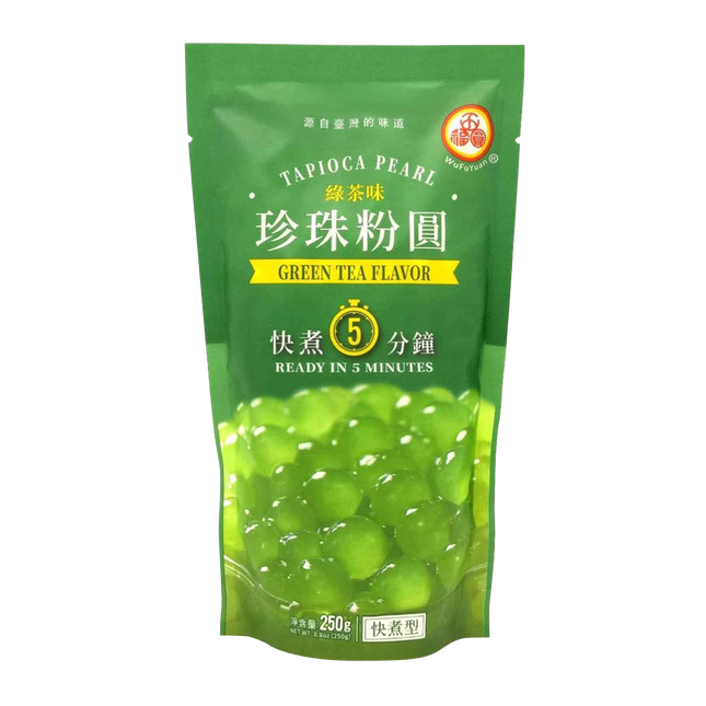 WU FU YUAN Tapioca Pearl-Green Tea Flavour 250g - Longdan Official Online Store