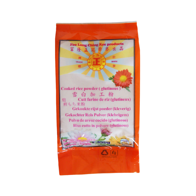 FOO LUNG CHING KEE Cooked Rice Powder (Glutinous) 450G (Case 32)