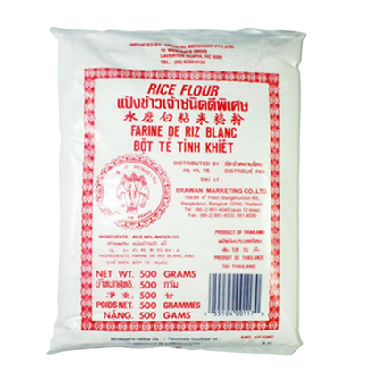 THREE ELEPHANT (ERAWAN) Rice Flour 500g (Case 24)