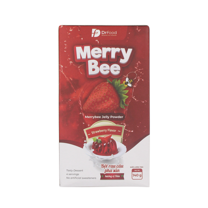 Merrybee Jelly Powder – Strawberry Flavor 140g - Longdan Official Online Store