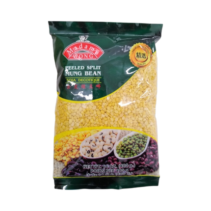 MADAME WONG Peeled Split Mung Bean 400g (Case 25)