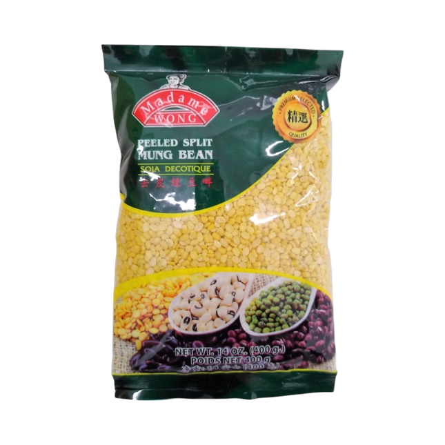 MADAME WONG Peeled Split Mung Bean 400g (Case 25)