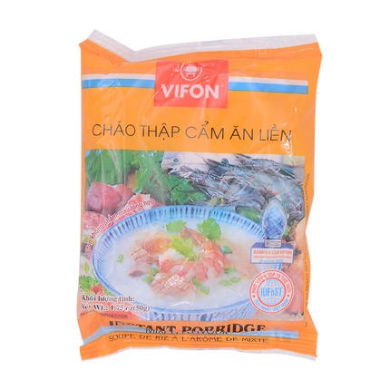 Vifon Inst Rice Porridge Mixed Flavour 50g - Longdan Online Supermarket