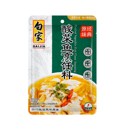 BAI JIA Condiment - Pickled Cabbage Fish 300g (Case 30)