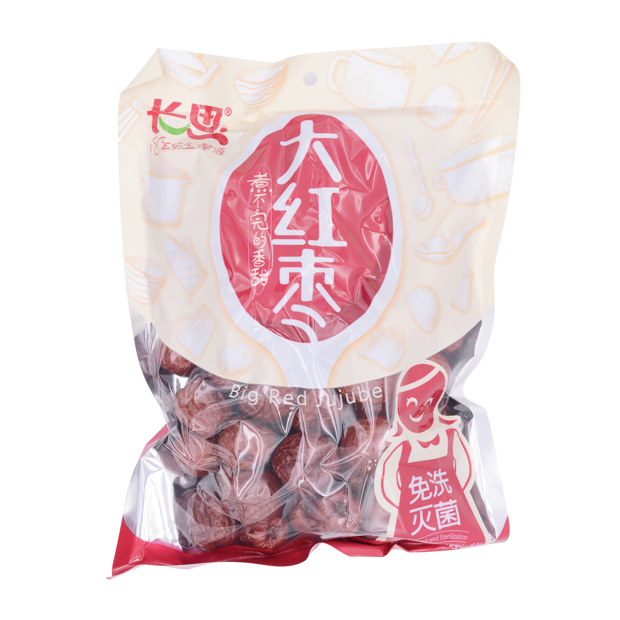 Chang Si Big Red Dates 454g - Longdan Online Supermarket