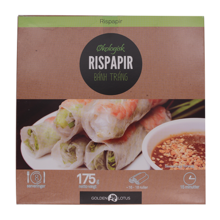 Golden Lotus Organic Rice Paper 175g - Longdan Online Supermarket